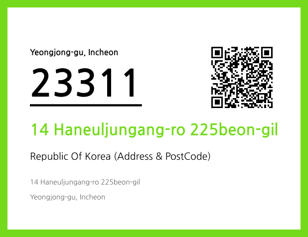 Address and Postal Code QR Code Image (CC BY 4.0)