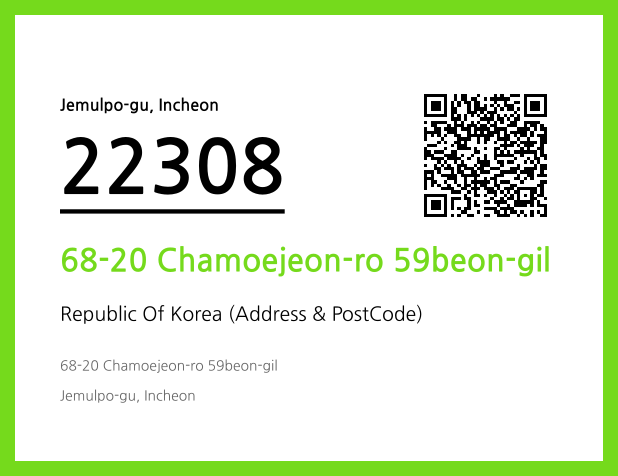 Address and Postal Code QR Code Image (CC BY 4.0)