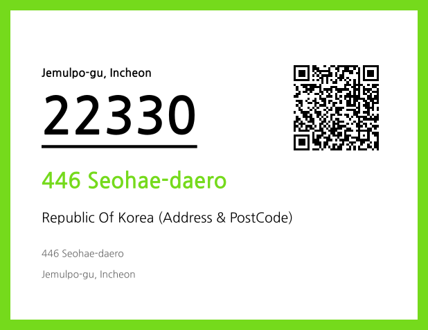 Address and Postal Code QR Code Image (CC BY 4.0)