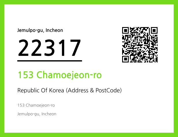 Address and Postal Code QR Code Image (CC BY 4.0)