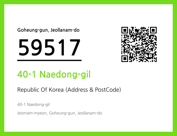 Address and Postal Code QR Code Image (CC BY 4.0)
