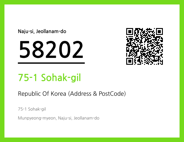 CC BY 4.0 Address and Postal Code QR Code Image (CC BY 4.0)