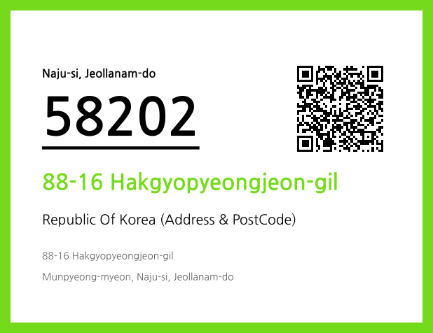Address and Postal Code QR Code Image (CC BY 4.0)