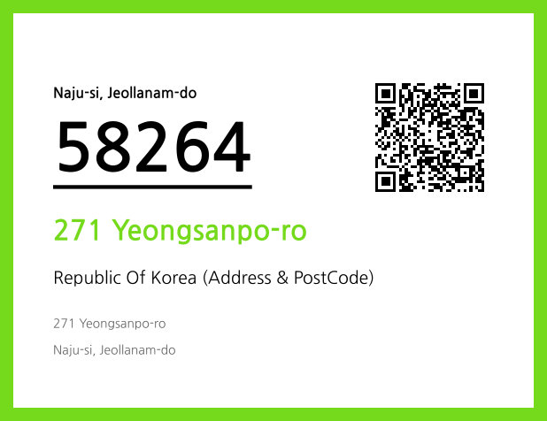 CC BY 4.0 Address and Postal Code QR Code Image (CC BY 4.0)