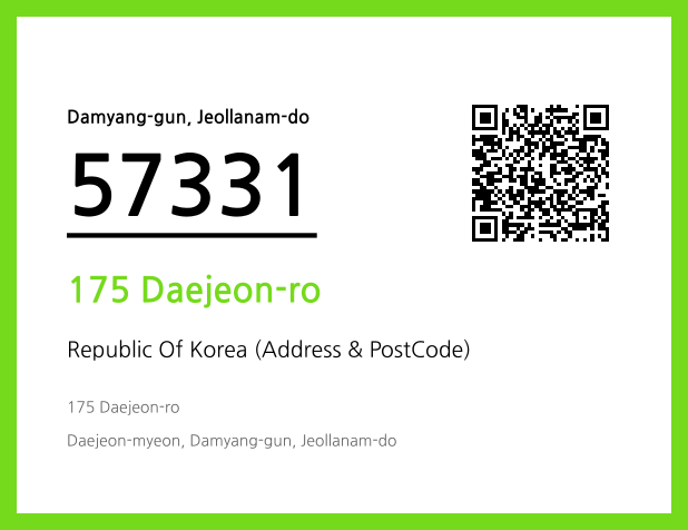 Address and Postal Code QR Code Image (CC BY 4.0)