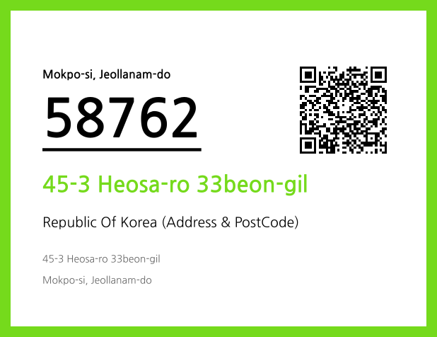 CC BY 4.0 Address and Postal Code QR Code Image (CC BY 4.0)