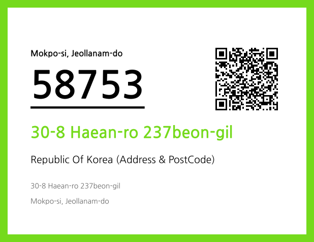 Address and Postal Code QR Code Image (CC BY 4.0)