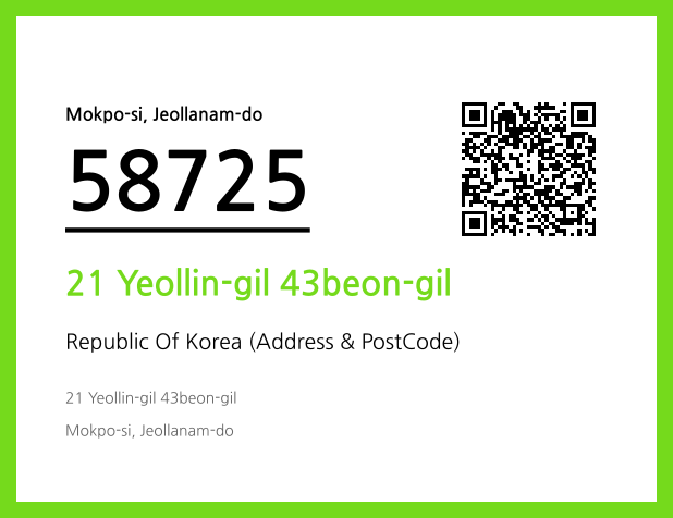 Address and Postal Code QR Code Image (CC BY 4.0)