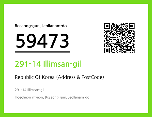 Address and Postal Code QR Code Image (CC BY 4.0)