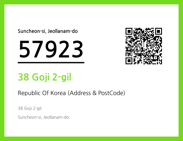 CC BY 4.0 Address and Postal Code QR Code Image (CC BY 4.0)