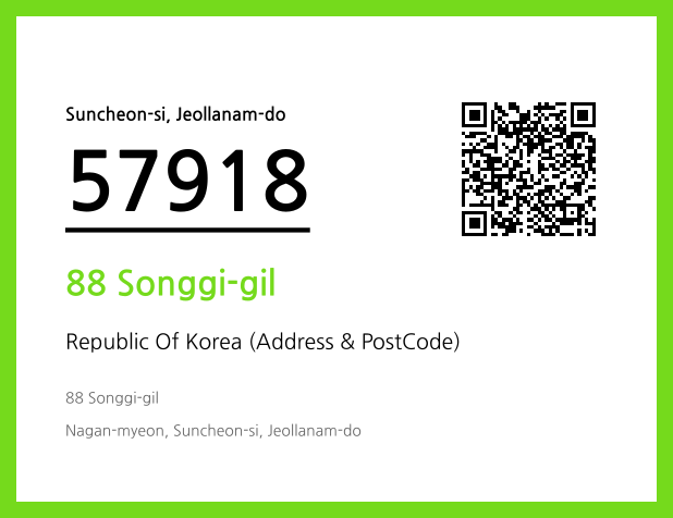 Address and Postal Code QR Code Image (CC BY 4.0)