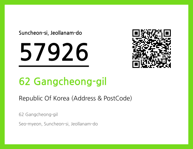 Address and Postal Code QR Code Image (CC BY 4.0)