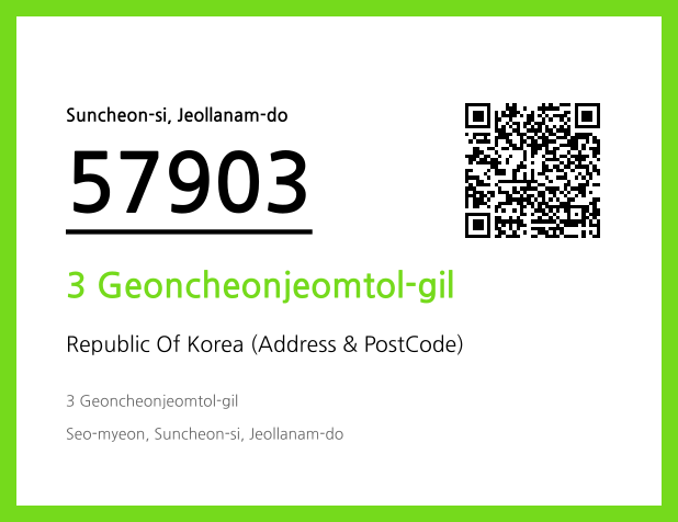 Address and Postal Code QR Code Image (CC BY 4.0)