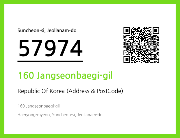 Address and Postal Code QR Code Image (CC BY 4.0)