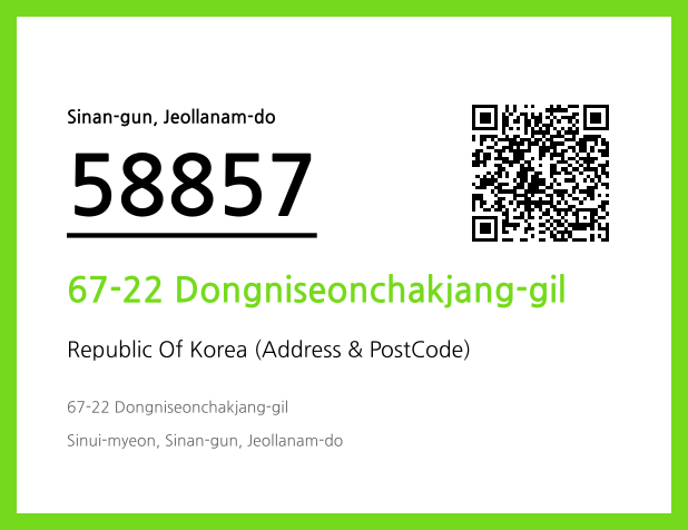 Address and Postal Code QR Code Image (CC BY 4.0)
