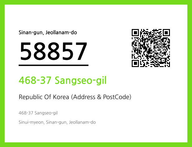 Address and Postal Code QR Code Image (CC BY 4.0)