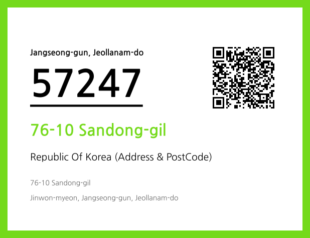Address and Postal Code QR Code Image (CC BY 4.0)