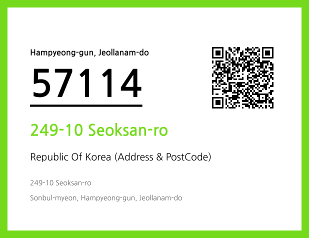 Address and Postal Code QR Code Image (CC BY 4.0)