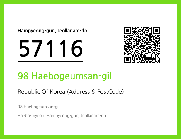 CC BY 4.0 Address and Postal Code QR Code Image (CC BY 4.0)