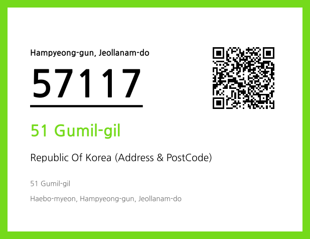 Address and Postal Code QR Code Image (CC BY 4.0)