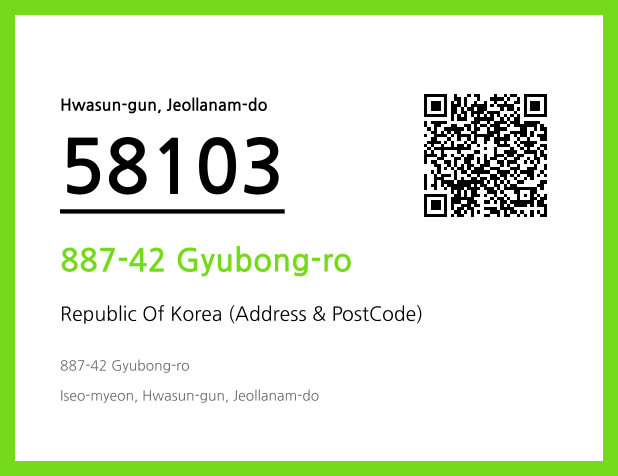 Address and Postal Code QR Code Image (CC BY 4.0)
