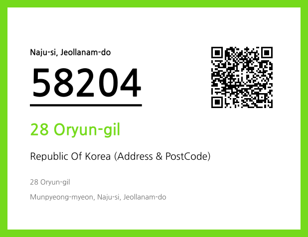 Address and Postal Code QR Code Image (CC BY 4.0)