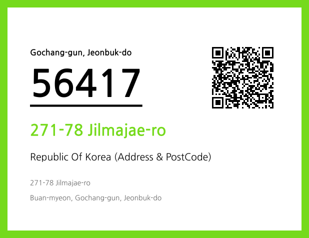 Address and Postal Code QR Code Image (CC BY 4.0)