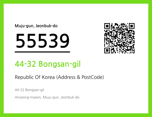 CC BY 4.0 Address and Postal Code QR Code Image (CC BY 4.0)
