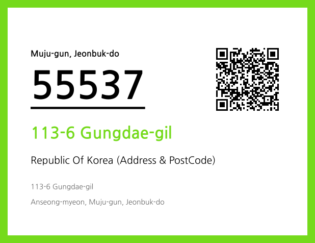 Address and Postal Code QR Code Image (CC BY 4.0)
