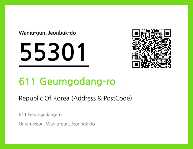 Address and Postal Code QR Code Image (CC BY 4.0)