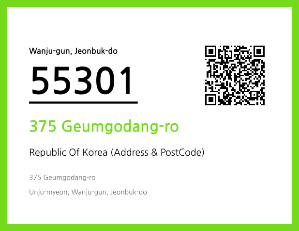 CC BY 4.0 Address and Postal Code QR Code Image (CC BY 4.0)