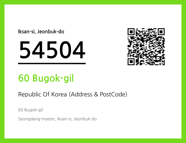 CC BY 4.0 Address and Postal Code QR Code Image (CC BY 4.0)