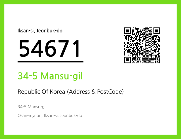 CC BY 4.0 Address and Postal Code QR Code Image (CC BY 4.0)