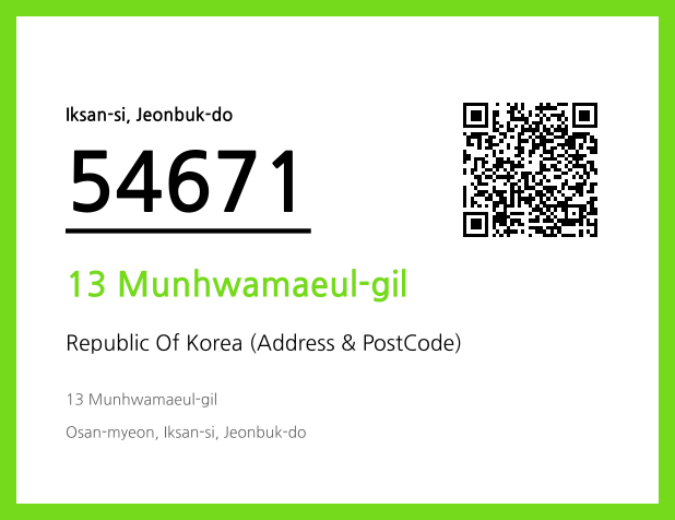 Address and Postal Code QR Code Image (CC BY 4.0)