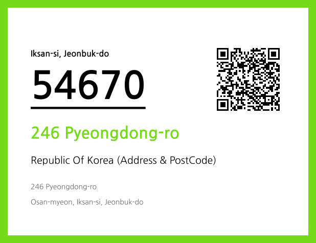 CC BY 4.0 Address and Postal Code QR Code Image (CC BY 4.0)