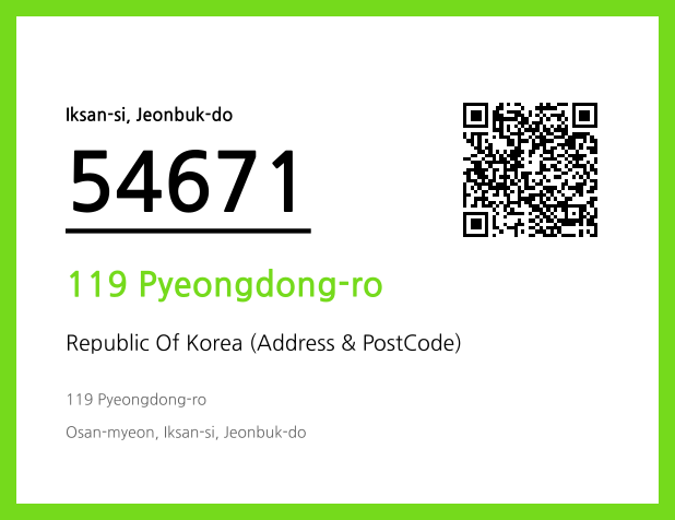 Address and Postal Code QR Code Image (CC BY 4.0)