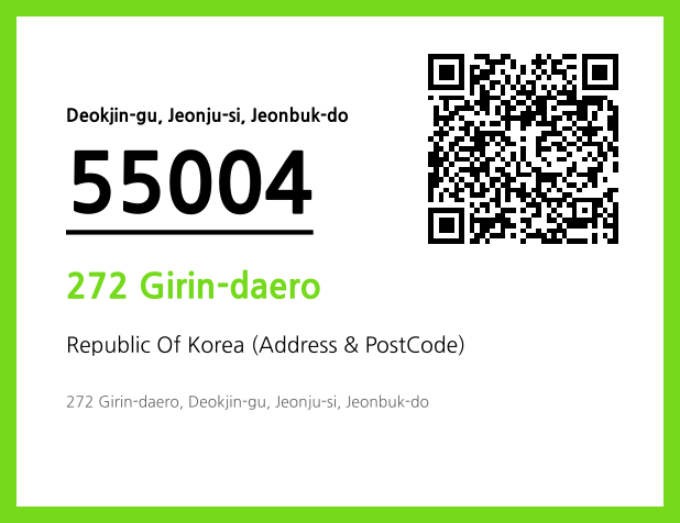 Address and Postal Code QR Code Image