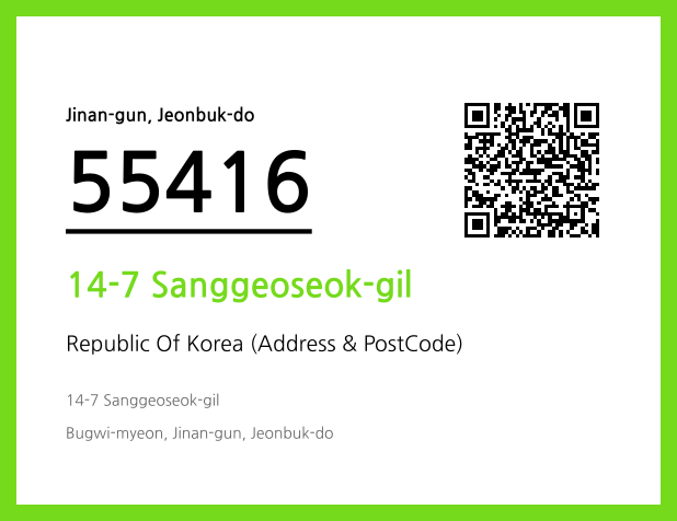 Address and Postal Code QR Code Image (CC BY 4.0)