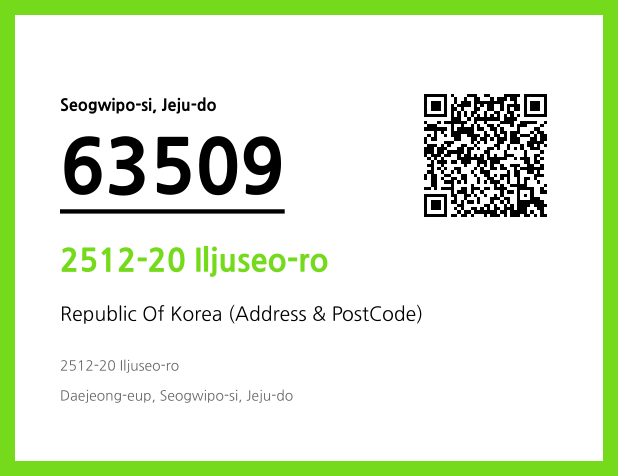 Address and Postal Code QR Code Image (CC BY 4.0)