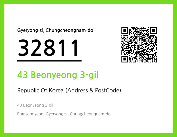 Address and Postal Code QR Code Image (CC BY 4.0)