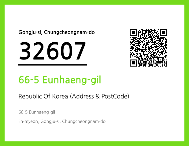 Address and Postal Code QR Code Image (CC BY 4.0)