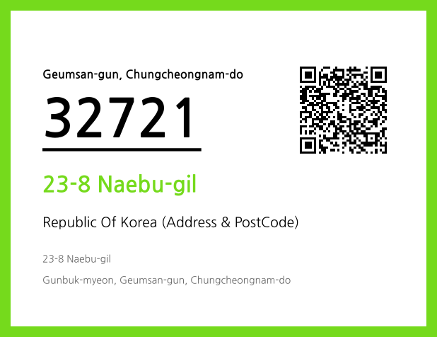 Address and Postal Code QR Code Image (CC BY 4.0)