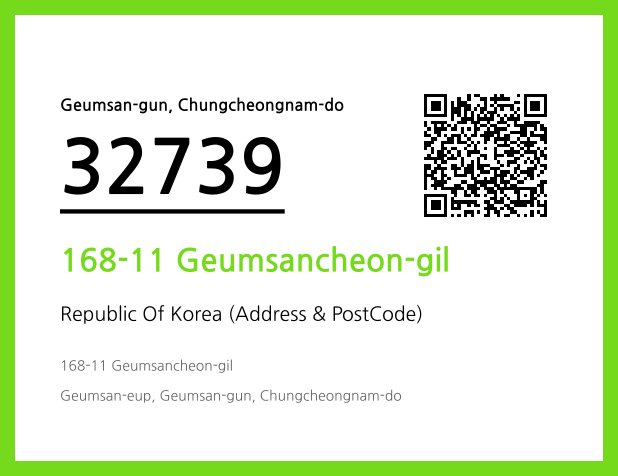 Address and Postal Code QR Code Image (CC BY 4.0)