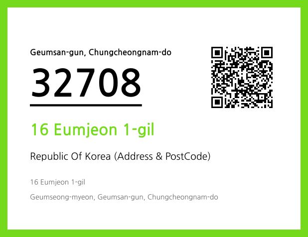 CC BY 4.0 Address and Postal Code QR Code Image (CC BY 4.0)