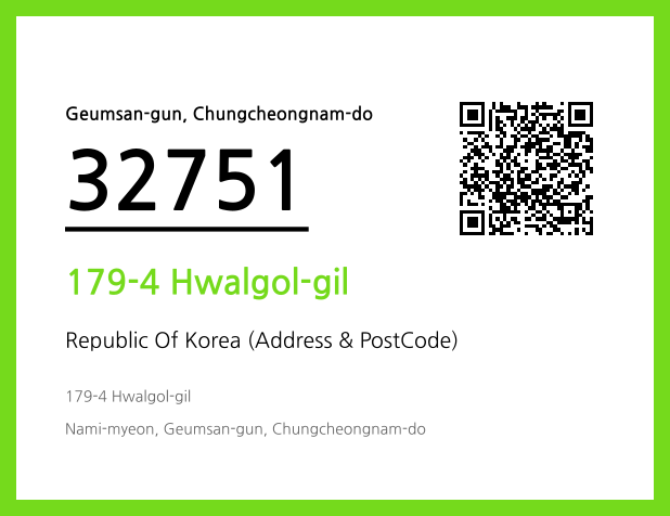 Address and Postal Code QR Code Image (CC BY 4.0)