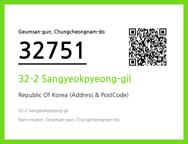 Address and Postal Code QR Code Image (CC BY 4.0)