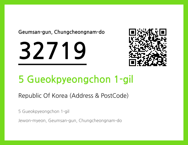 Address and Postal Code QR Code Image (CC BY 4.0)