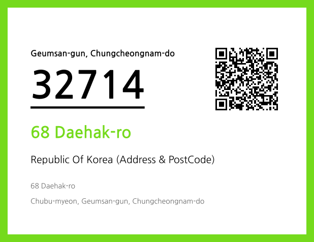 CC BY 4.0 Address and Postal Code QR Code Image (CC BY 4.0)