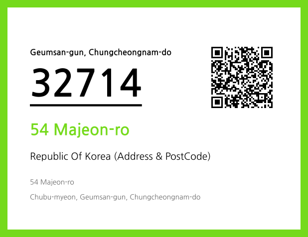 Address and Postal Code QR Code Image (CC BY 4.0)