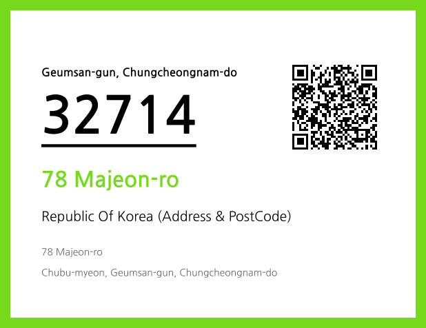 Address and Postal Code QR Code Image (CC BY 4.0)
